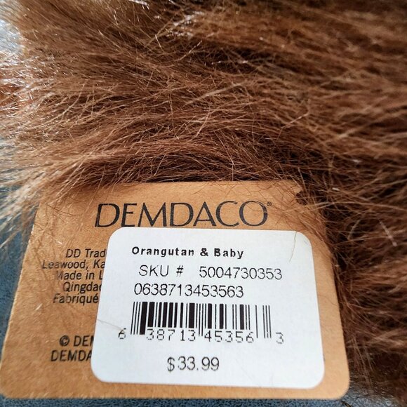 Orangutan Mom & Baby You & Me Brown One Size Plush by Demdaco Baby Gift NEW - Picture 2 of 8